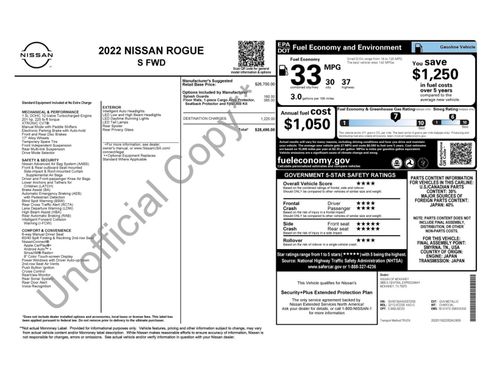 Used 2022 Nissan Rogue S FWD image 45