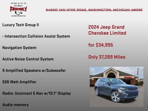 Used 2024 Jeep Grand Cherokee Limited w/ Luxury Tech Group II image 20