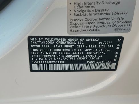 Used 2014 Volkswagen Passat 1.8T SE image 34