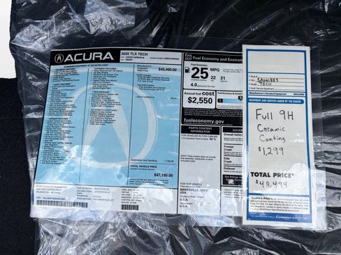 Certified 2025 Acura TLX w/ Technology Package FWD image 12