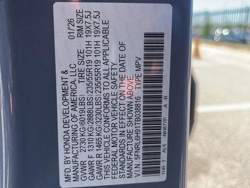 Certified 2026 Honda Odyssey Elite image 11