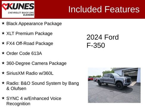 Used 2024 Ford F350 XLT w/ Black Appearance Package AWD/4WD image 2