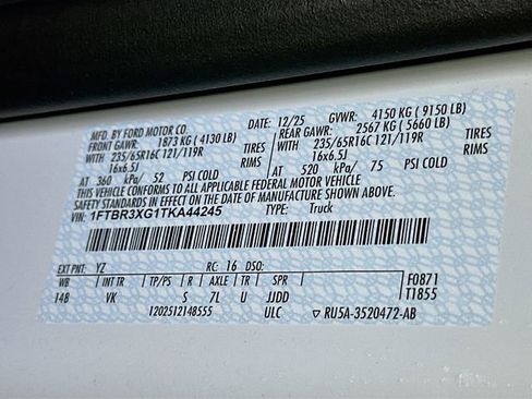 New 2026 Ford Transit 250 148 High Roof Extended w/ Load Area Protection Package image 16