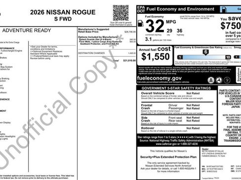 Used 2026 Nissan Rogue S image 2
