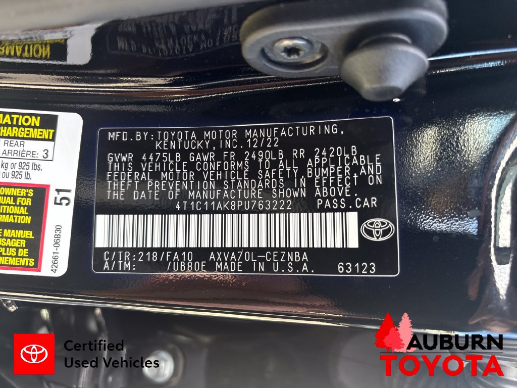 Certified 2023 Toyota Camry LE FWD image 15