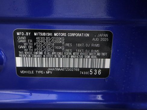 New 2026 Mitsubishi Eclipse Cross SEL AWD/4WD image 55