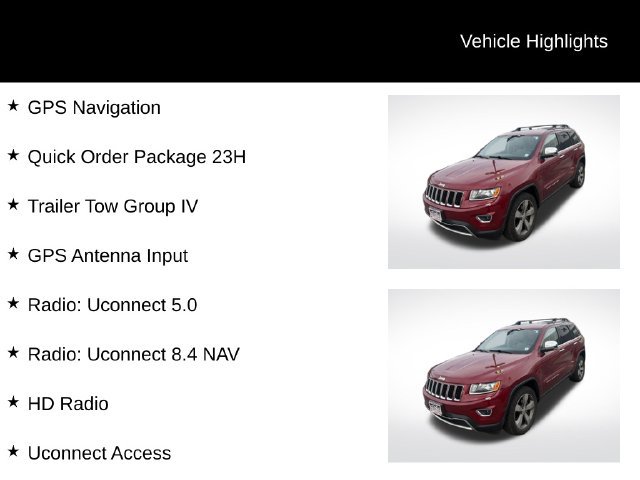 Used 2015 Jeep Grand Cherokee Limited w/ Trailer Tow Group IV AWD/4WD image 8