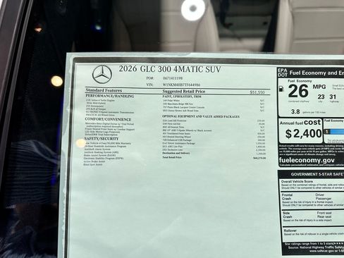 New 2026 Mercedes-Benz GLC 300 4MATIC image 17