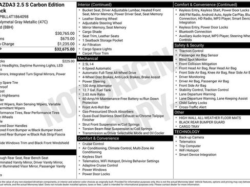 New 2026 MAZDA MAZDA3 Carbon image 23
