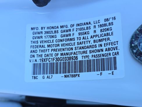 Used 2016 Honda Civic EX-T image 35