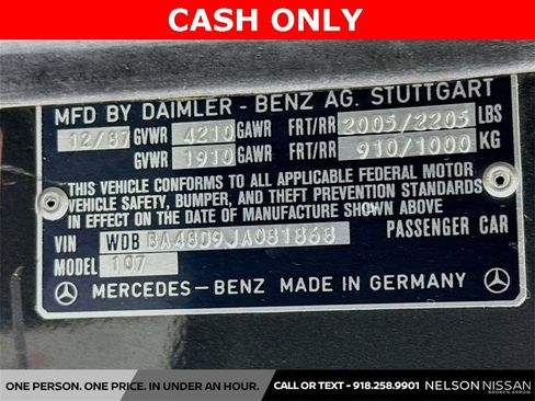 Used 1988 Mercedes-Benz 560 SL image 26