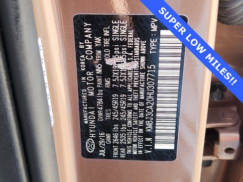 Used 2017 Hyundai Tucson Limited w/ Limited Ultimate Package 03 image 31