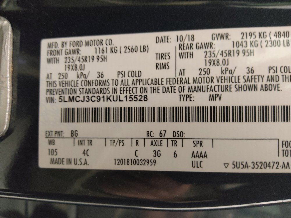 Used 2019 Lincoln MKC Reserve w/ MKC Climate Package FWD image 33