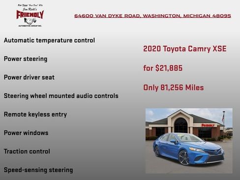 Used 2020 Toyota Camry XSE image 10