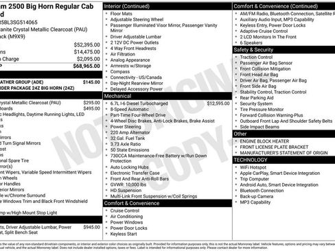Used 2025 RAM 2500 Big Horn w/ Cold Weather Group image 29