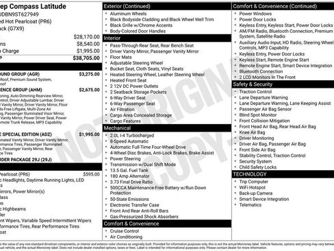 Used 2025 Jeep Compass Latitude w/ Sun & Sound Group AWD/4WD image 38