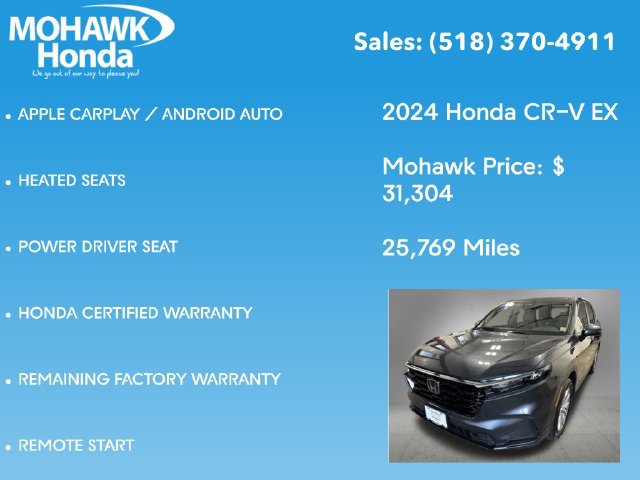 Certified 2024 Honda CR-V EX image 16