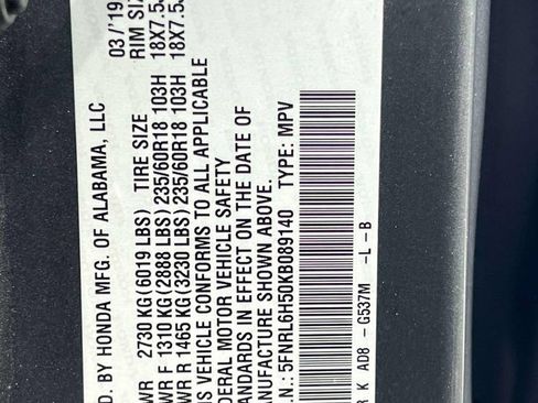 Used 2019 Honda Odyssey EX image 16