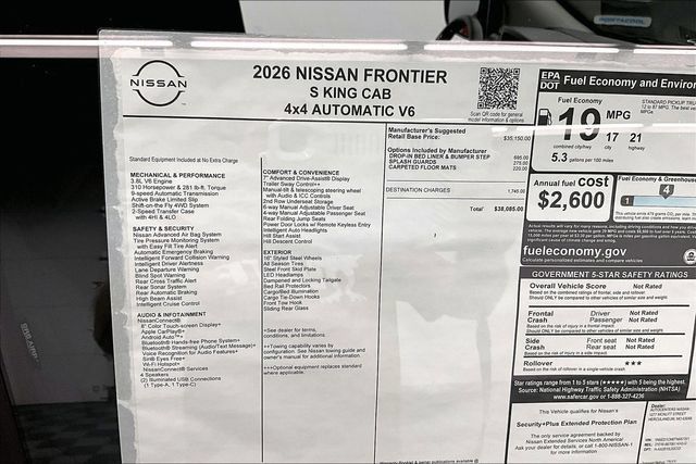 New 2026 Nissan Frontier S AWD/4WD image 40