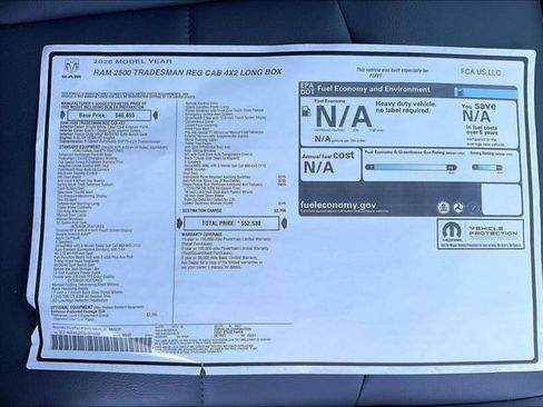 New 2026 RAM 2500 Tradesman RWD image 15