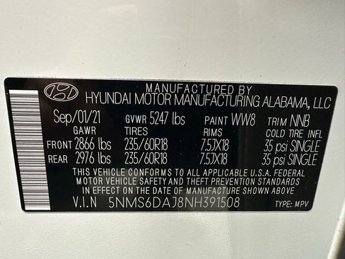Used 2022 Hyundai Santa Fe SEL w/ Convenience Package AWD/4WD image 33