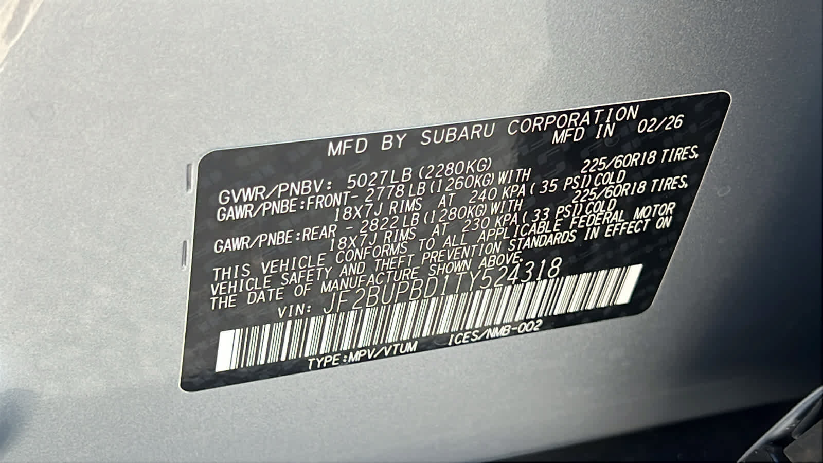 New 2026 Subaru Outback Premium AWD/4WD image 30