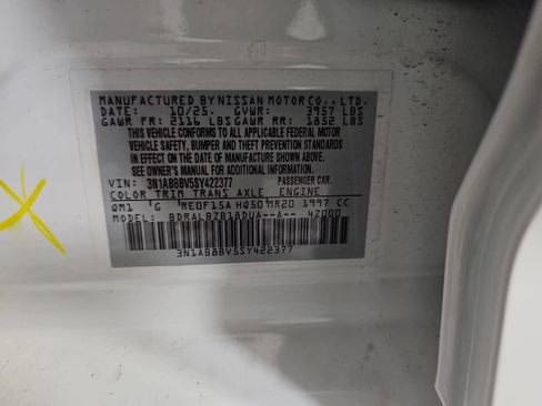 Certified 2025 Nissan Sentra S FWD image 30