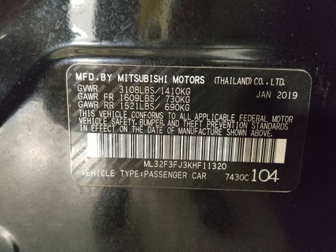 Used 2019 Mitsubishi Mirage G4 ES FWD image 33