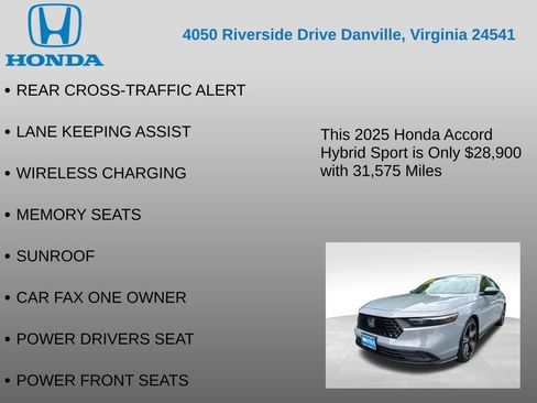 Certified 2025 Honda Accord Sport image 12
