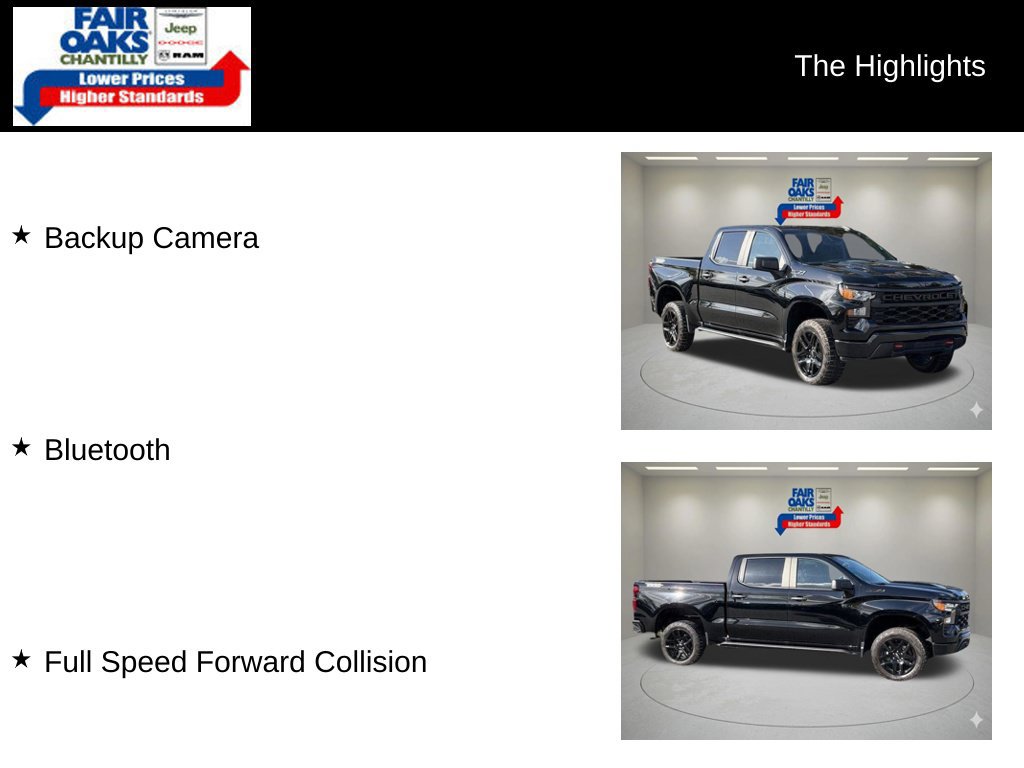 Used 2025 Chevrolet Silverado 1500 Custom Trail Boss w/ LPO, Dark Essentials Package AWD/4WD image 2