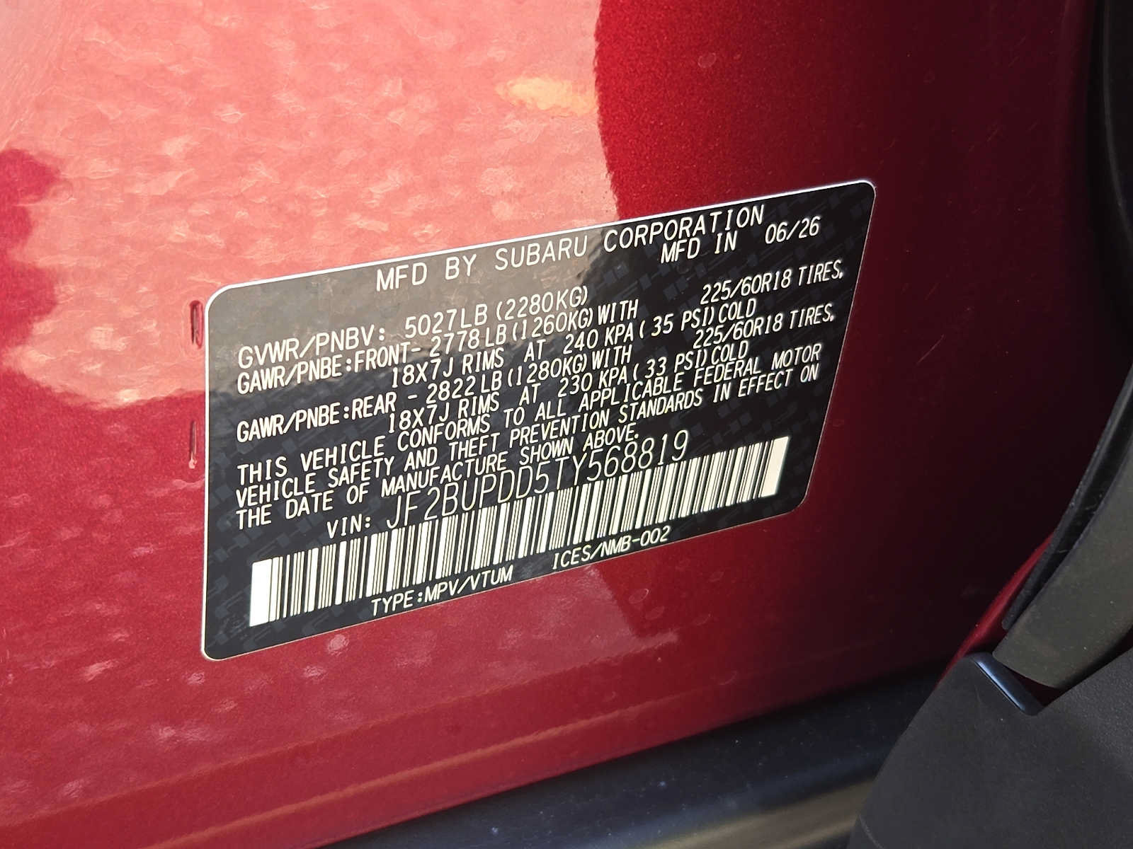 New 2026 Subaru Outback Limited AWD/4WD image 9