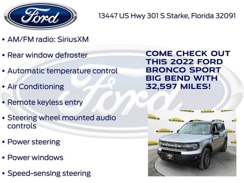 Used 2022 Ford Bronco Sport Big Bend w/ Convenience Package image 25