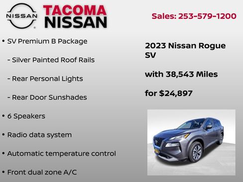 Used 2023 Nissan Rogue SV w/ SV Premium B Package image 8