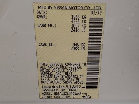 Used 2019 Nissan Altima 2.5 SR w/ SR Premium Package image 33