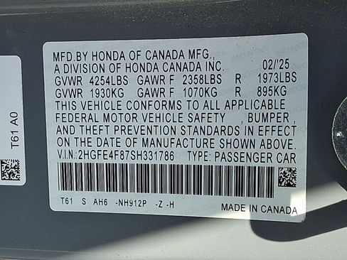 Used 2025 Honda Civic Sport image 29