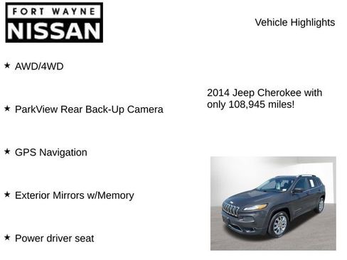 Used 2014 Jeep Cherokee Limited w/ Luxury Group AWD/4WD image 8