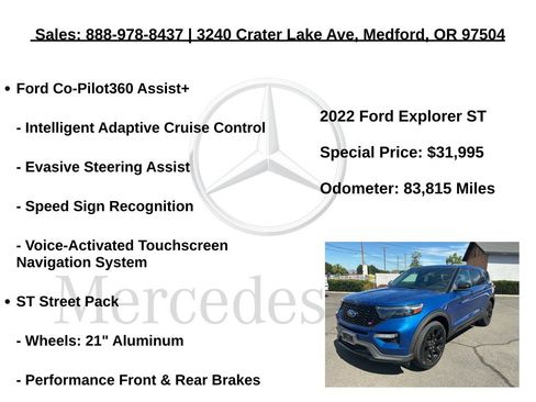 Used 2022 Ford Explorer ST w/ Equipment Group 401A AWD/4WD image 12