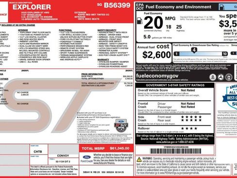Used 2025 Ford Explorer ST w/ Sun And Sound Package AWD/4WD image 16