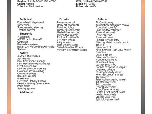 Used 2015 Honda CR-V EX-L image 31