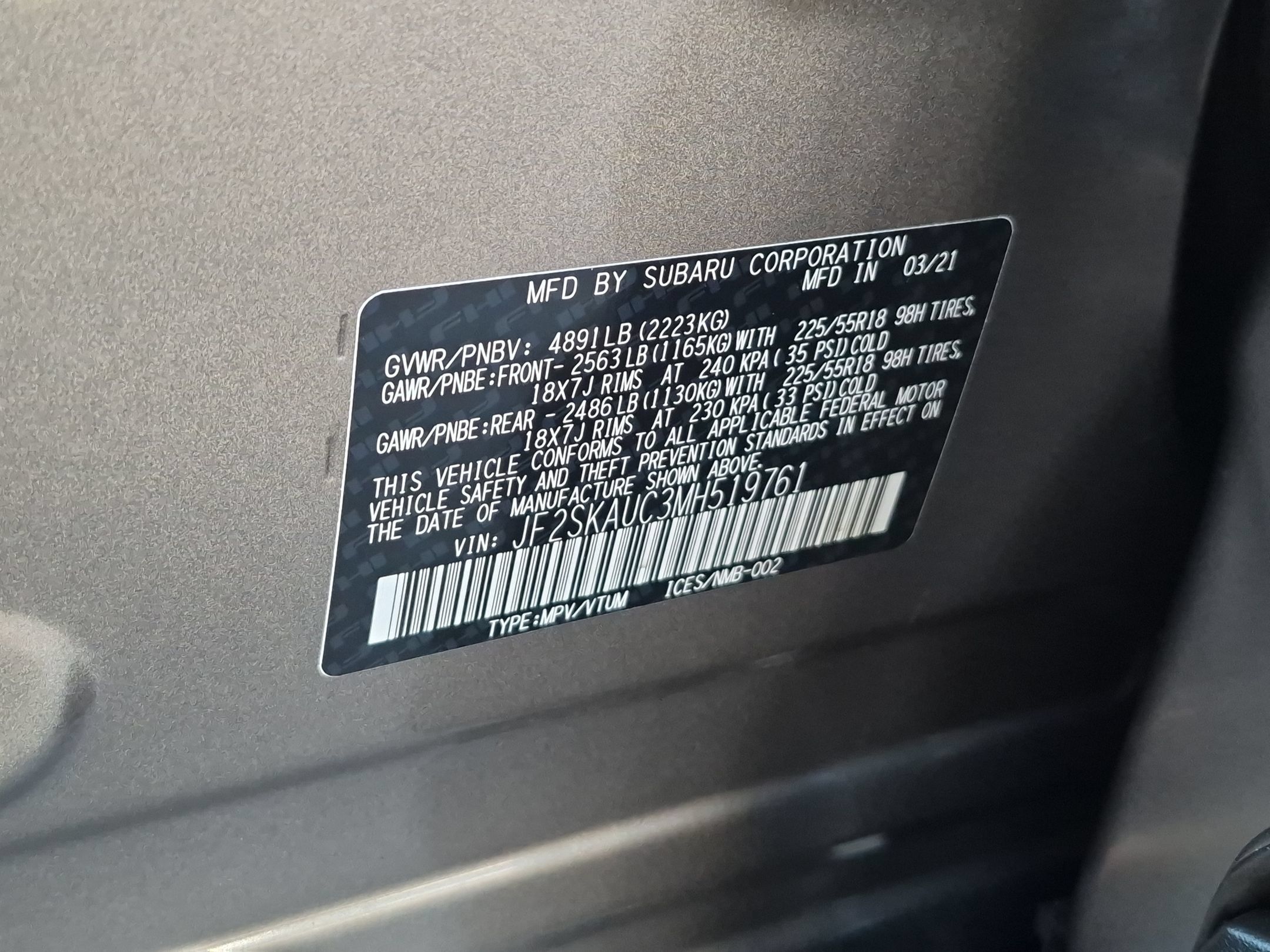 Certified 2021 Subaru Forester Limited w/ Popular Package #3 AWD/4WD image 26
