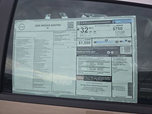New 2026 Nissan Sentra SL FWD image 33