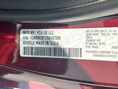 Used 2024 RAM 1500 Big Horn RWD image 6