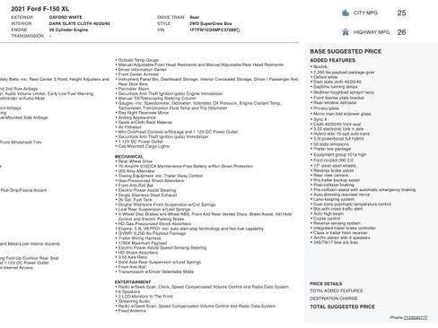 Used 2021 Ford F150 XL w/ Trailer Tow Package image 4