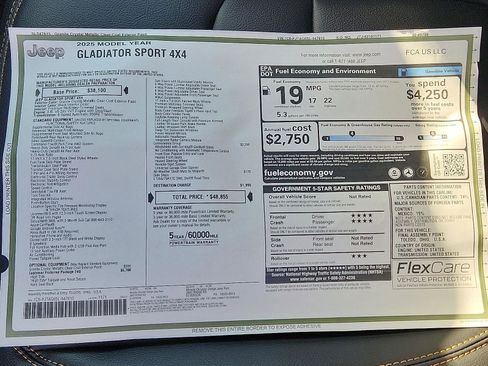 New 2025 Jeep Gladiator Sport image 18