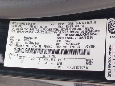 Used 2019 Ford Fiesta SE w/ Equipment Group 201A image 38