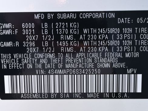 Certified 2025 Subaru Ascent Limited image 37