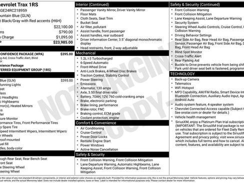Used 2024 Chevrolet Trax RS w/ Driver Confidence Package FWD image 3