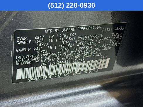 Certified 2025 Subaru Crosstrek 2.5i Limited w/ Crosstrek Mirror Package AWD/4WD image 41