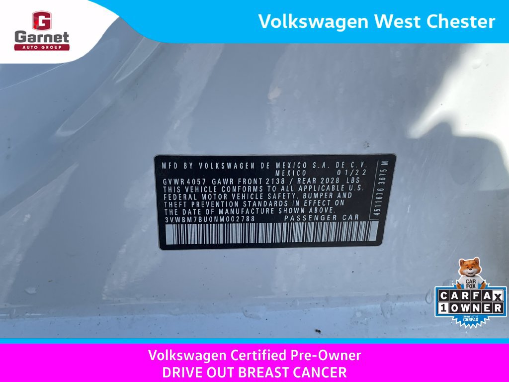 Certified 2022 Volkswagen Jetta Sport w/ IQ.Drive Package FWD image 15