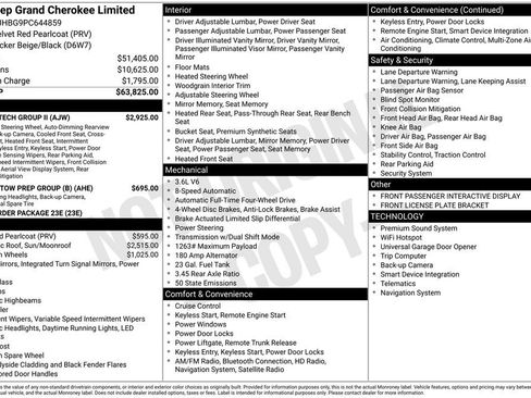 Used 2023 Jeep Grand Cherokee Limited w/ Luxury Tech Group II AWD/4WD image 35